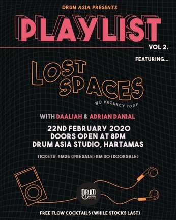 Playlist Vol. 2 · Lost Spaces No Vacancy Tour